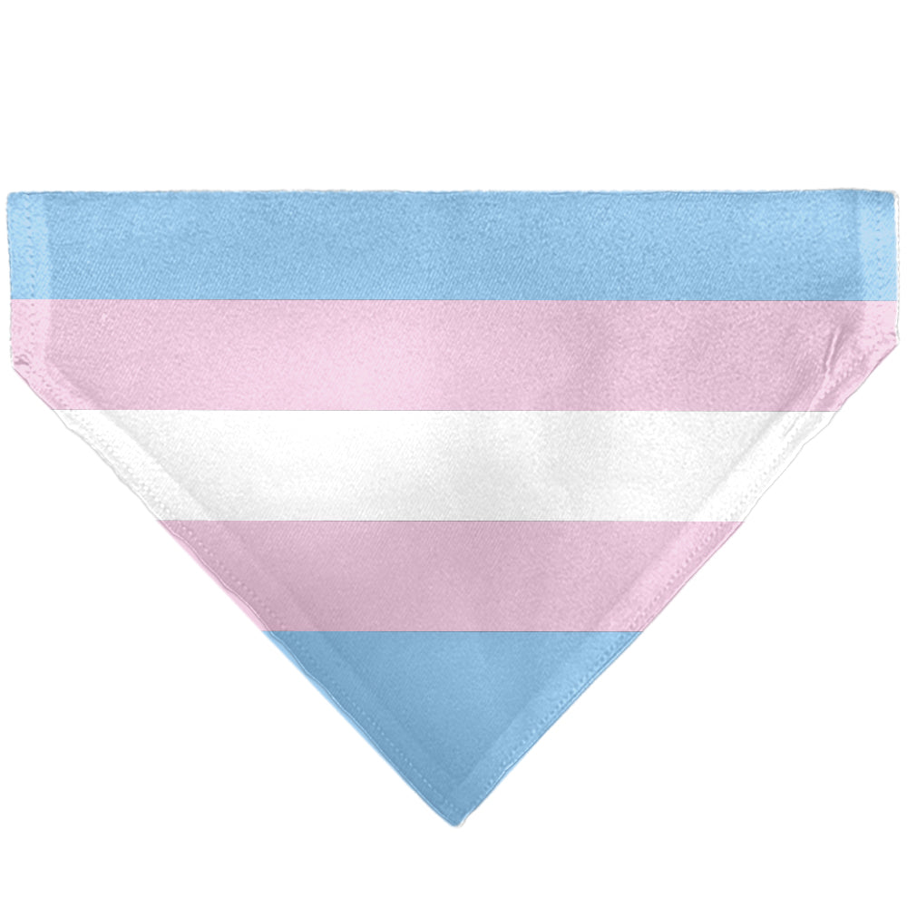 Pet Bandana - Flag Transgender Baby Blue/Baby Pink/White
