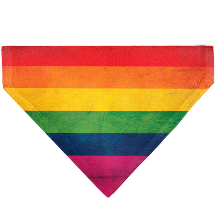 Pet Bandana - Flag Pride Distressed Rainbow