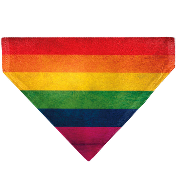 Pet Bandana - Flag Pride Distressed Rainbow