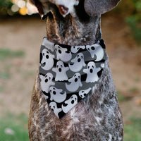 Pet Bandana - Ghosts Scattered Black/White