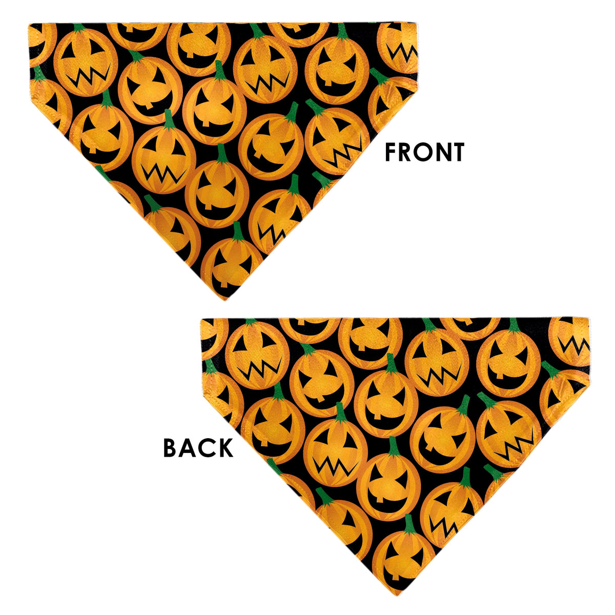 Pet Bandana - Jack-o'-Lantern Collage Black