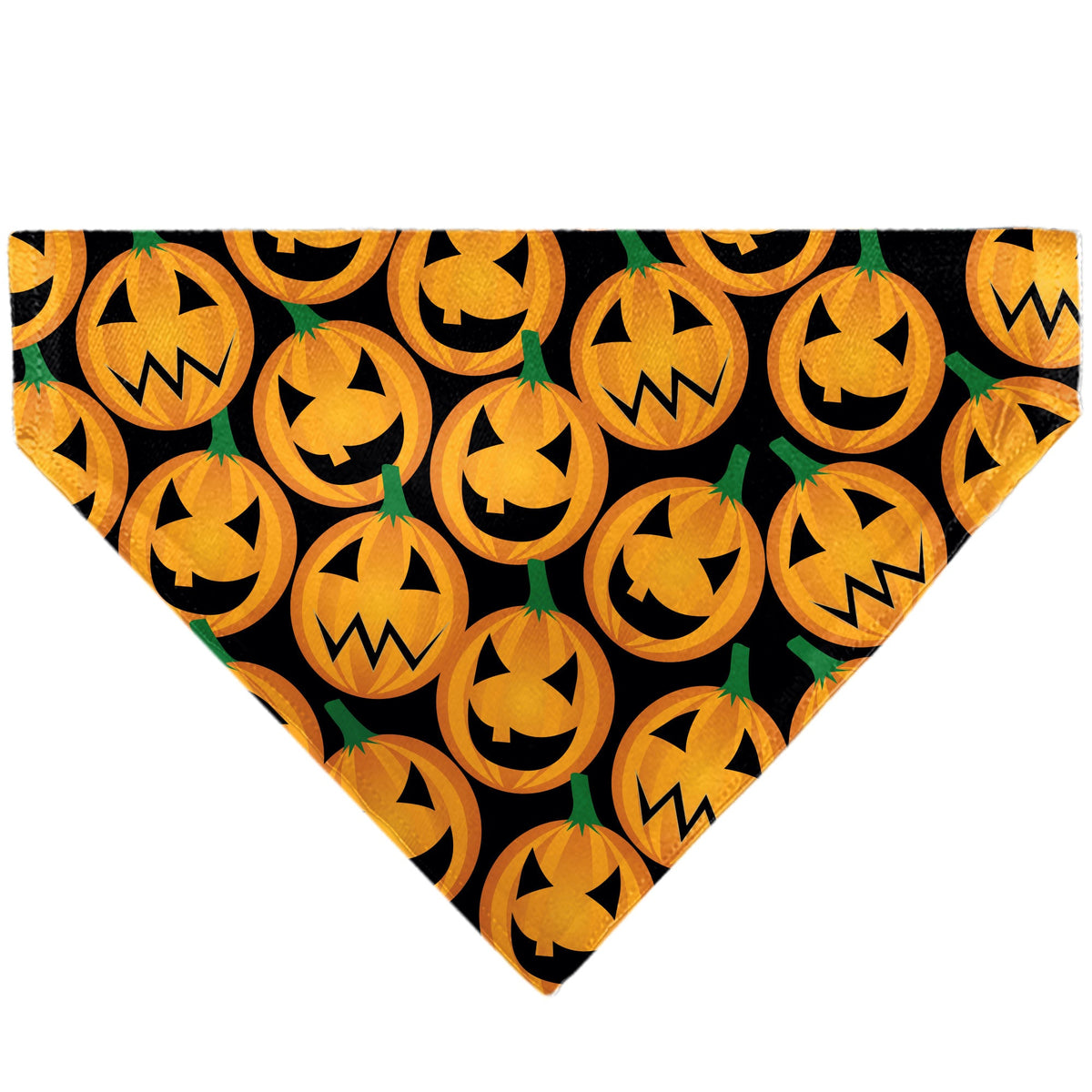 Pet Bandana - Jack-o'-Lantern Collage Black
