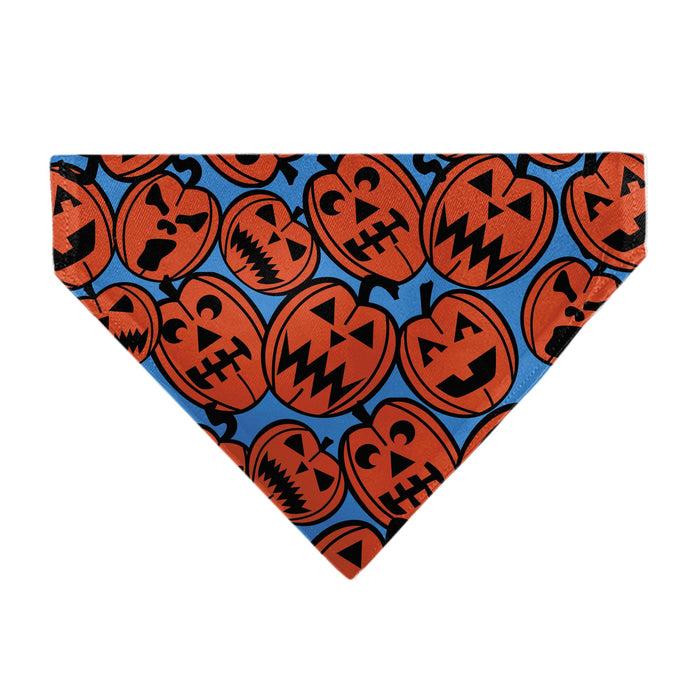 Pet Bandana - Jack-o'-Lanterns Blue