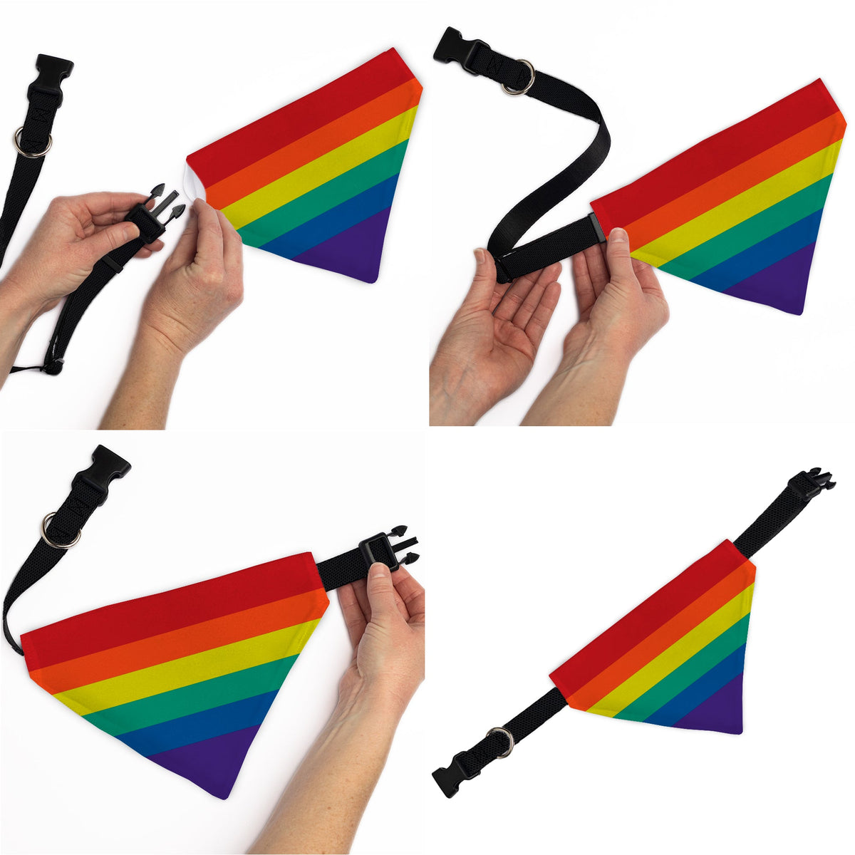 Pet Bandana - Rainbow Print