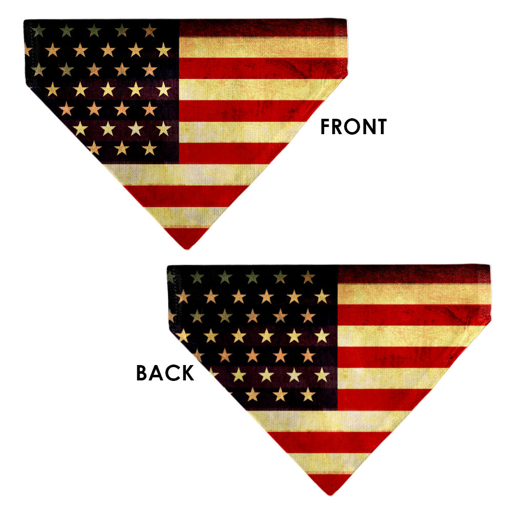 Pet Bandana - Vintage US Flag Repeat