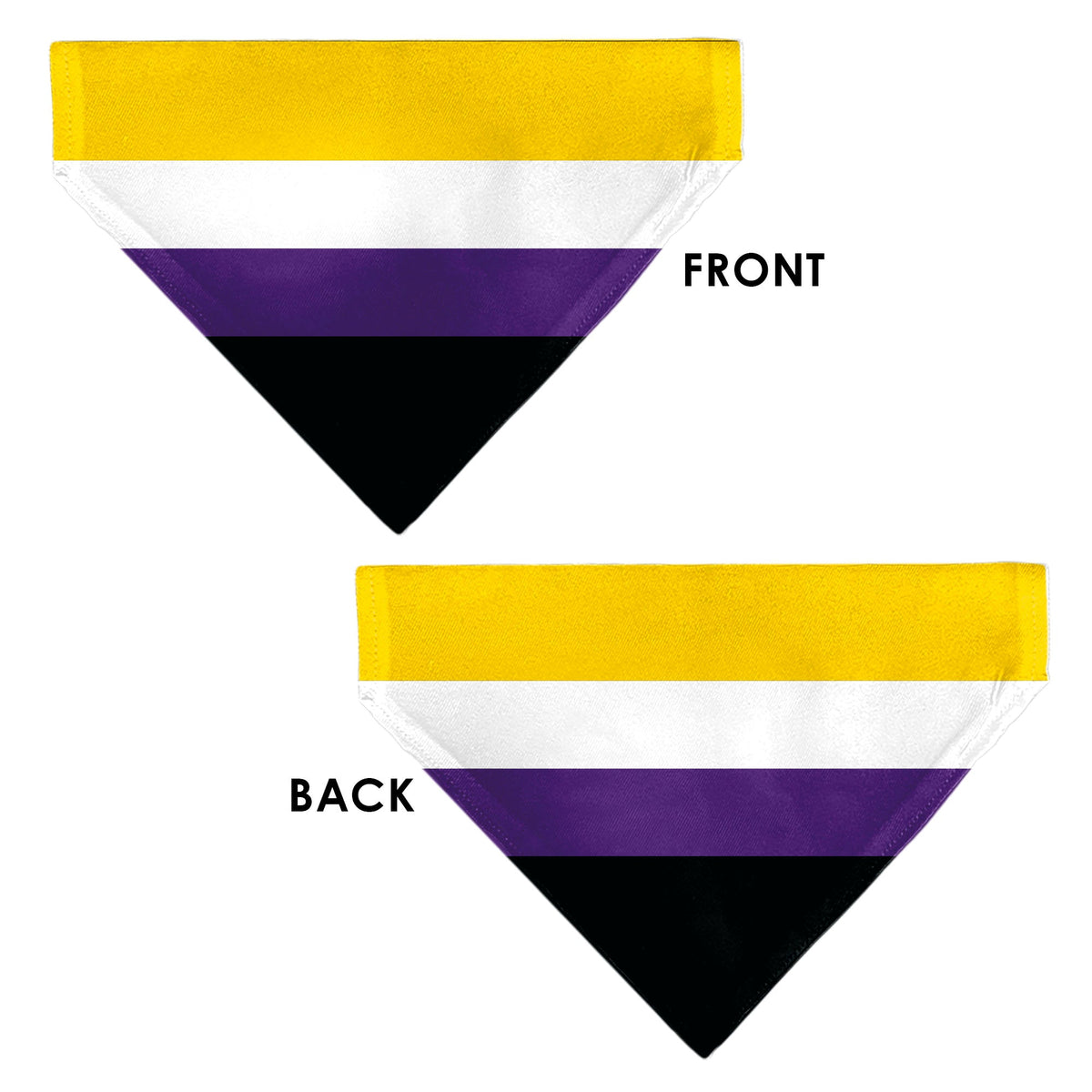 Pet Bandana - Flag Non-Binary Stripe