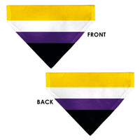 Pet Bandana - Flag Non-Binary Stripe