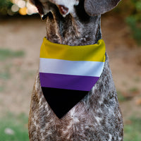 Pet Bandana - Flag Non-Binary Stripe