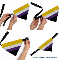 Pet Bandana - Flag Non-Binary Stripe