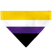 Pet Bandana - Flag Non-Binary Stripe