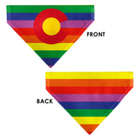 Pet Bandana - Colorado Flags2 Pride