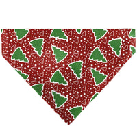 Pet Bandana - Christmas Trees/Stars Red/White/Green