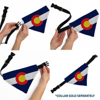 Pet Bandana - Colorado Flag Centered