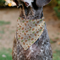 Pet Bandana - Holiday Decorated Gingerbread Cookies Collage Tan
