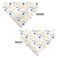 Pet Bandana - Holiday Hanukkah Menorah and Gifts Collage White