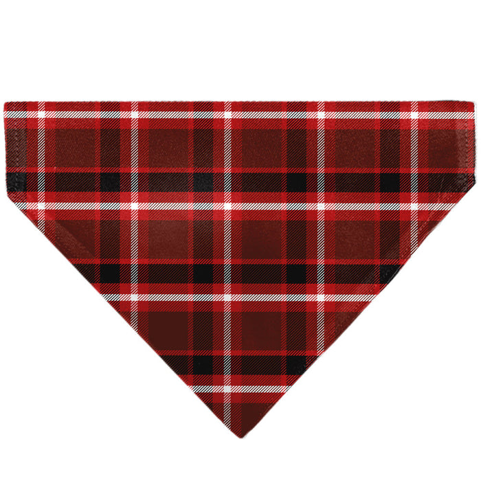 Pet Bandana - Holiday Pajama Plaid Red/Black/White