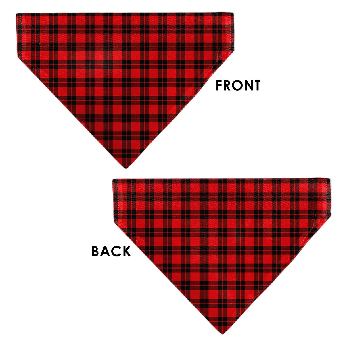 Pet Bandana - Holiday Pajama Plaid Red/Black