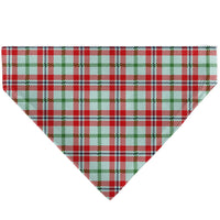 Pet Bandana - Holiday Pajama Plaid Beige/Red/Green