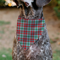 Pet Bandana - Holiday Pajama Plaid Beige/Red/Green