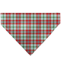 Pet Bandana - Holiday Pajama Plaid Beige/Red/Green