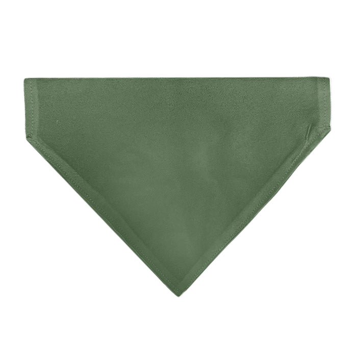 Pet Bandana - PET ME Text and Paw Olive/Pinks/Brown