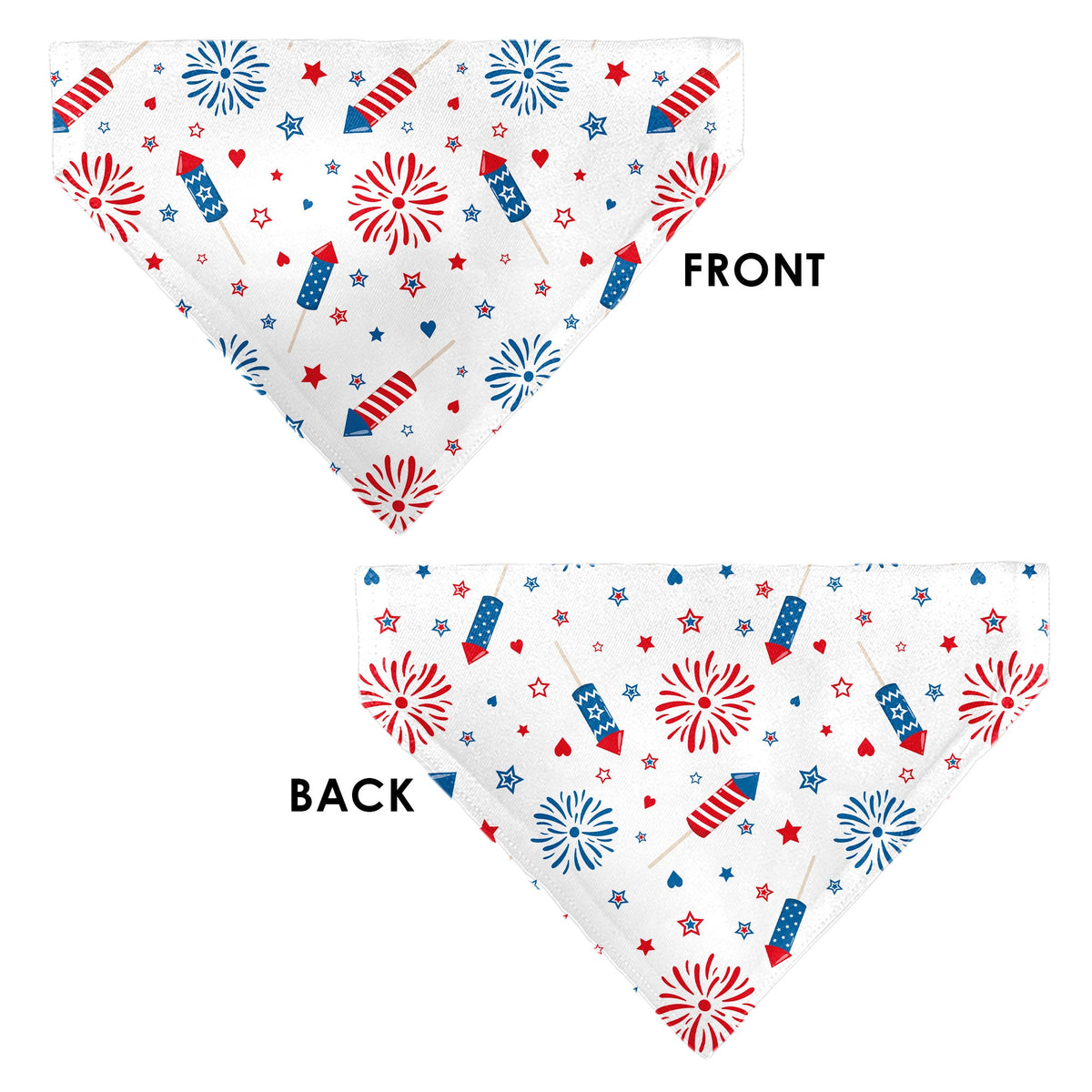 Pet Bandana - Stars and Stripes Fireworks White/Blue/Red