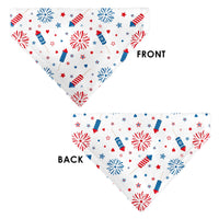 Pet Bandana - Stars and Stripes Fireworks White/Blue/Red