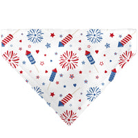 Pet Bandana - Stars and Stripes Fireworks White/Blue/Red