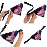 Pet Bandana - Alice in Wonderland Cheshire Cat Smiling Pose