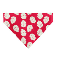 Pet Bandana - Lilo Dress Leaves & Stitch Sitting Pose Red/White