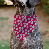 Pet Bandana - Lilo Dress Leaves & Stitch Sitting Pose Red/White