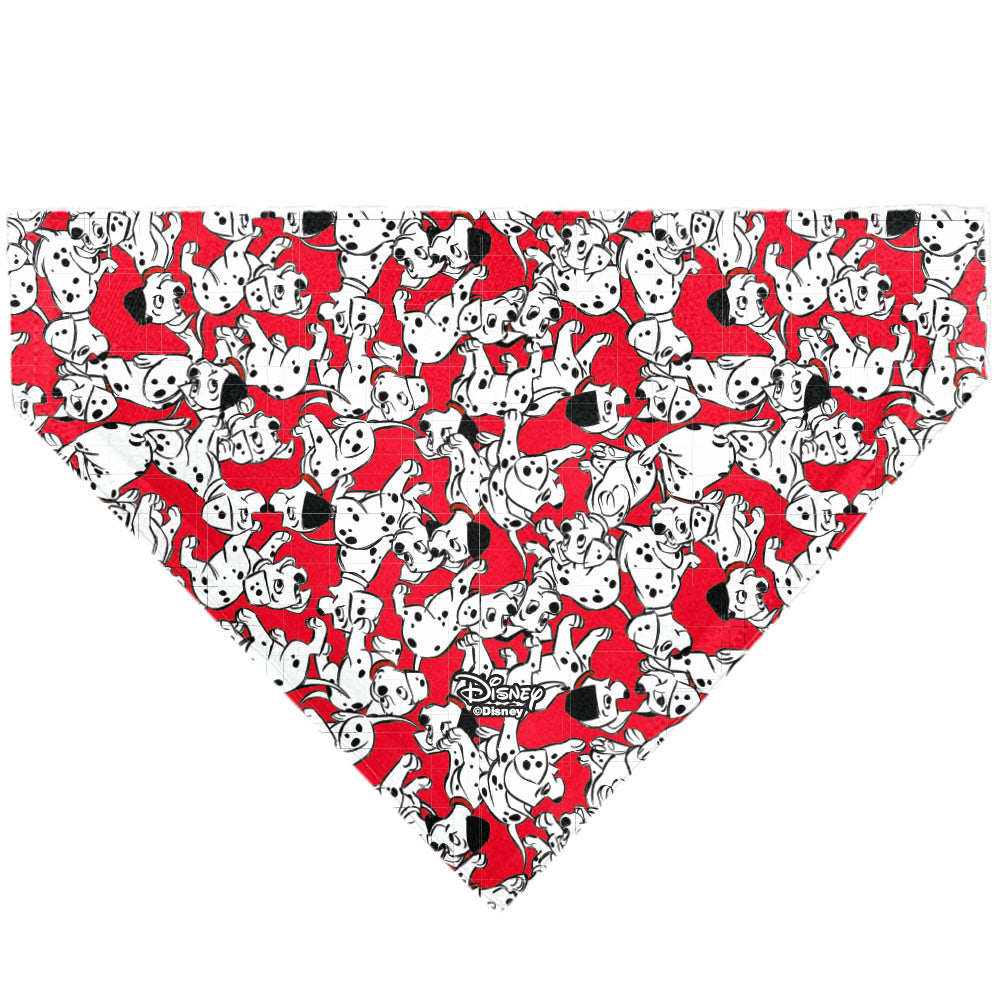 Pet Bandana - 101 Dalmatians Puppies Scattered Red