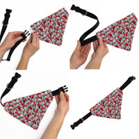 Pet Bandana - 101 Dalmatians Puppies Scattered Red