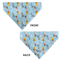 Pet Bandana - Disney Dogs 5-Dog Group Collage/Paws Blues