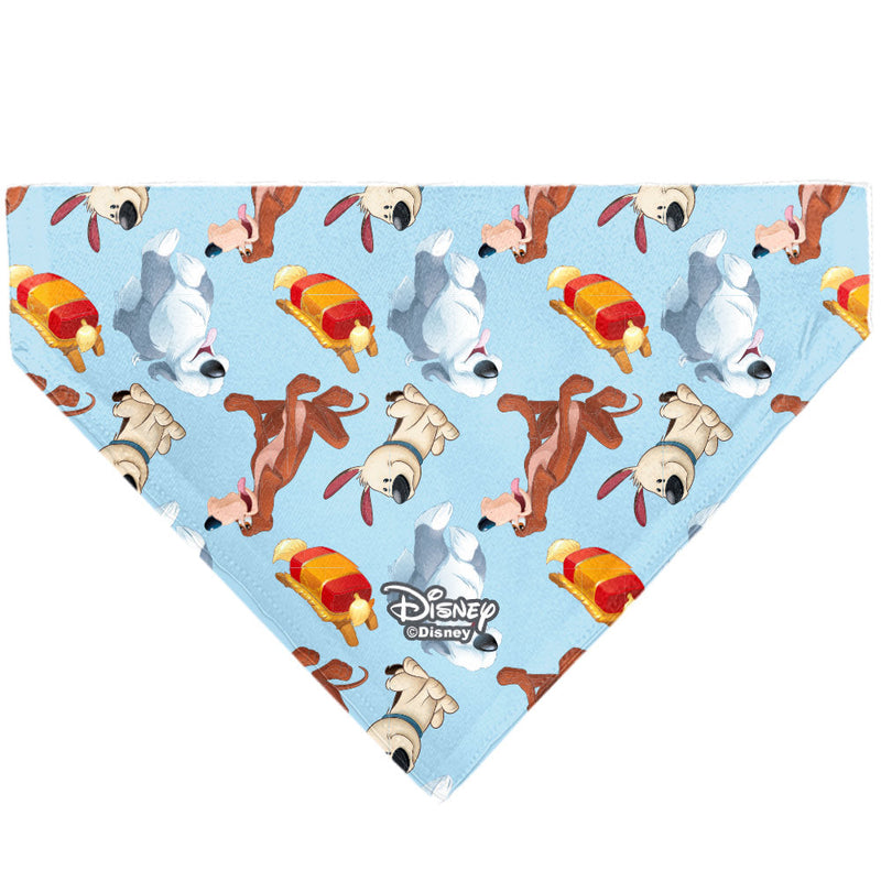 Pet Bandana - Disney Princess Dogs 4-Dog Group Collage/Paws Blues