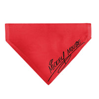 Pet Bandana - Mickey Mouse Face Character Close-Up Red