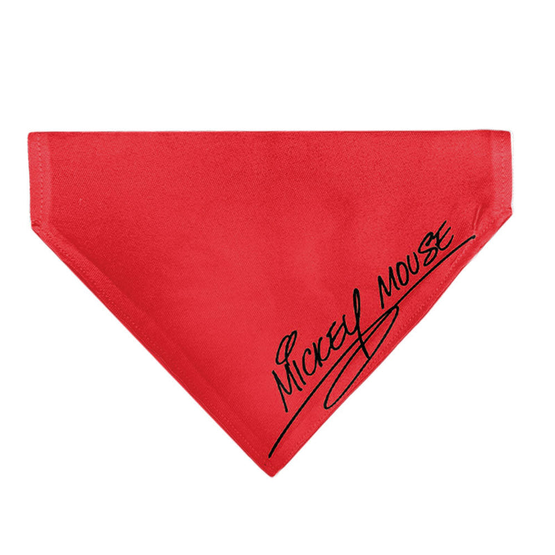 Pet Bandana - Mickey Mouse Face Character Close-Up Red