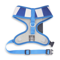 Pet Harness - Harry Potter Ravenclaw Stripe Blue/Gray with Scarf Applique