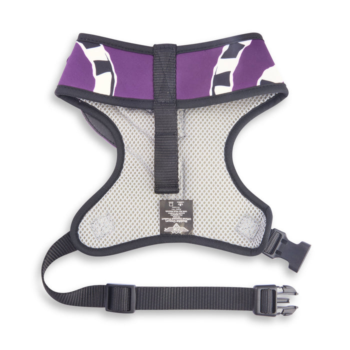 Pet Harness - Beetlejuice Purple with Sandworm Applique