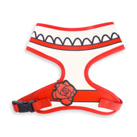 Pet Harness - Annabelle Dress Design with Rose Applique