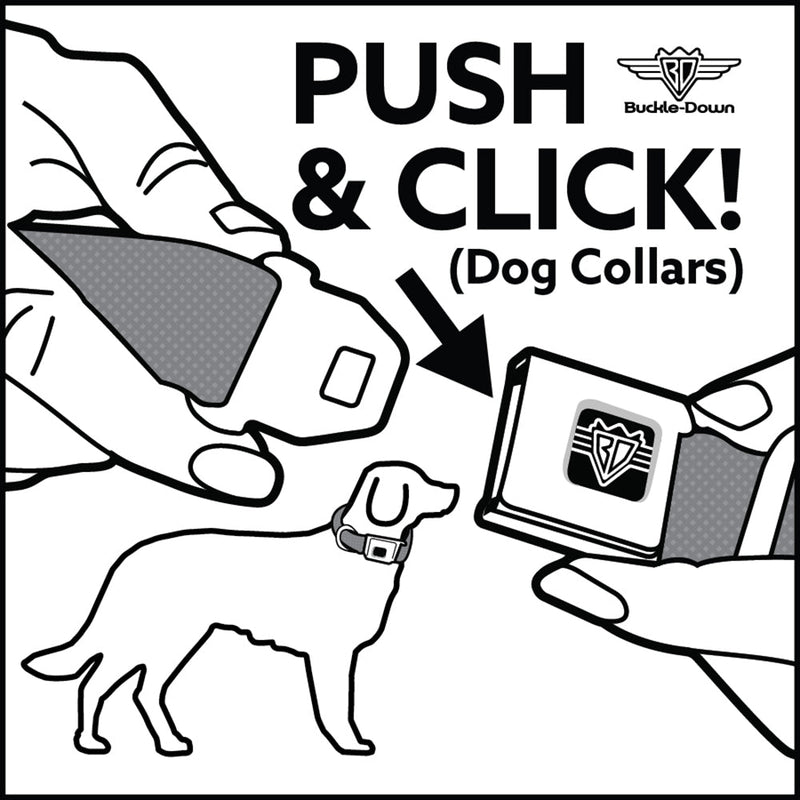 THE JUNGLE BOOK Full Color Black/Green Seatbelt Buckle Collar - The Jungle Book 8-Character Group Greens