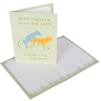 What Happens At the Dog Park Greeting Card