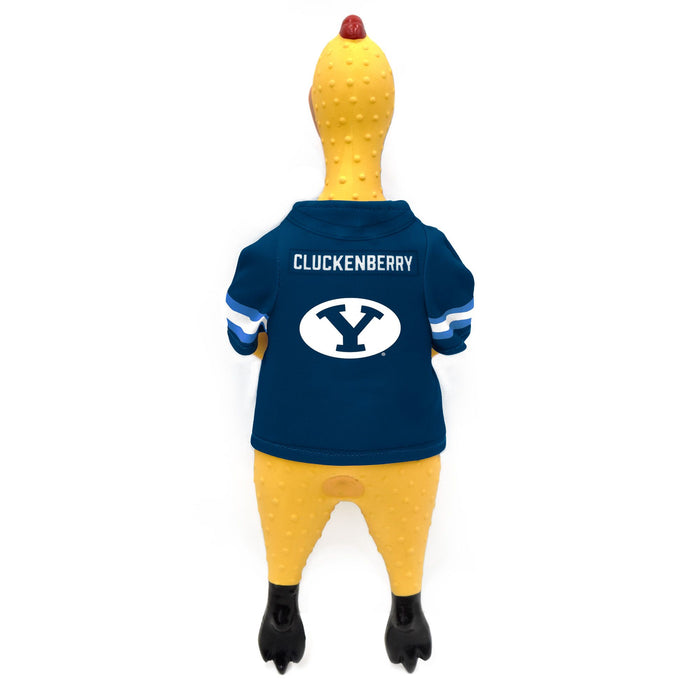 BYU Cougars Rubber Chicken Pet Toy