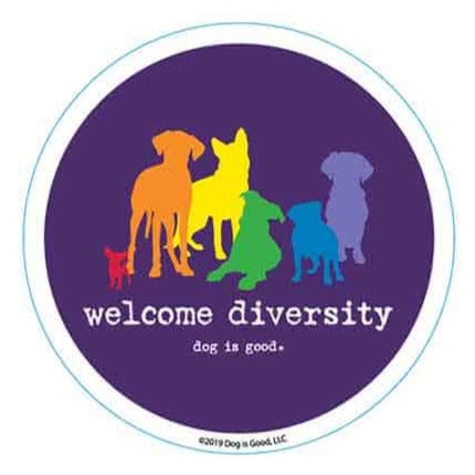 Welcome Diversity Round Sticker