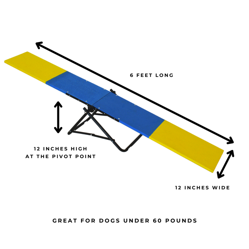 Better Sporting Dogs Practice See Saw – Fully Assembled Practice Teeter for Dog Agility Training