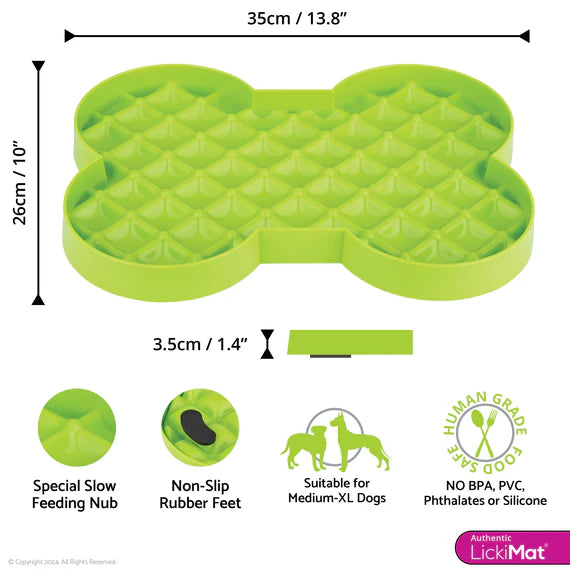 LickiMat SloDog - Large - Green