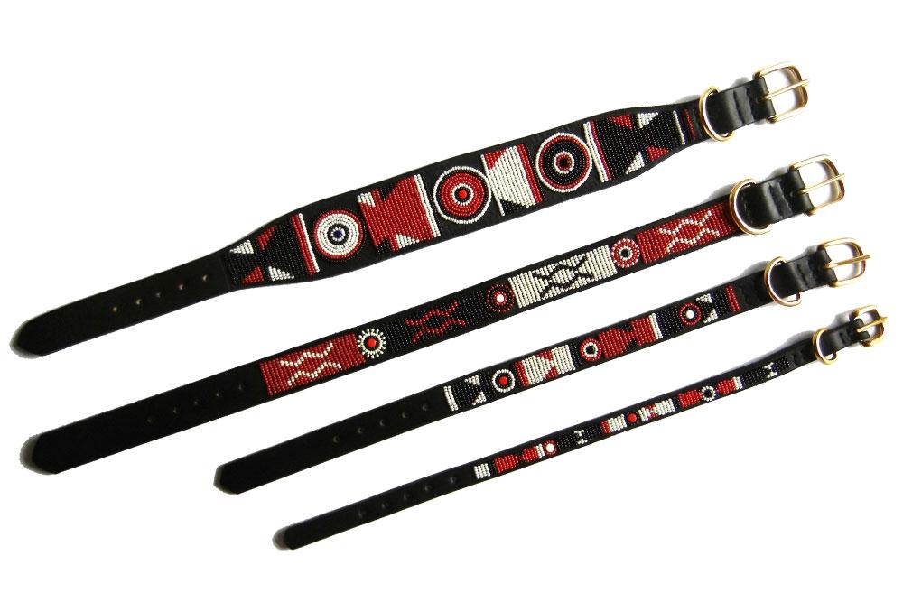 Maasai Shield Beaded Dog Collar