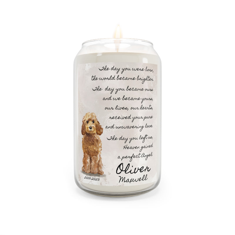 The Day Jack Russell Wired Hair Pet Memorial Scented Candle, 13.75oz