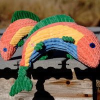 Rauccous Rainbow Trout Knottie® Plush Dog Toy