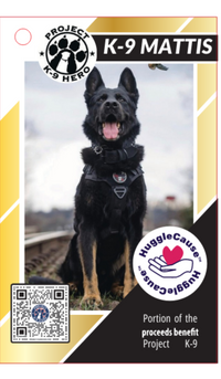 HuggleCause™, Project K-9 Hero, K-9 Mattis Knottie® Plush Dog Toy, Large